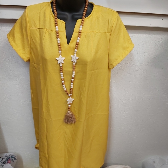 💢SOLD💢Summer yellow dress,  flowy, light and easy wear - Picture 3 of 6